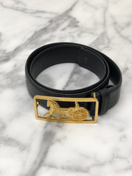 日本直送 名牌中古包 】CELINE セリーヌ 馬車 ホースキャリッジ