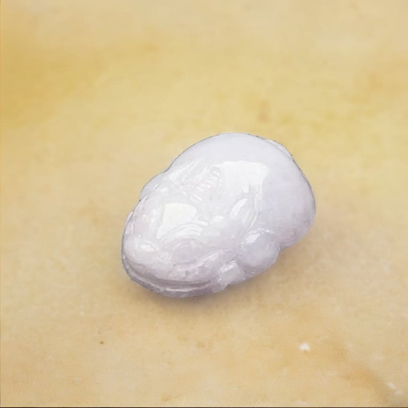 紫羅蘭翡翠貔貅 | 天然緬甸玉翡翠A貨|送禮 - 其他 - 玉石 紫色