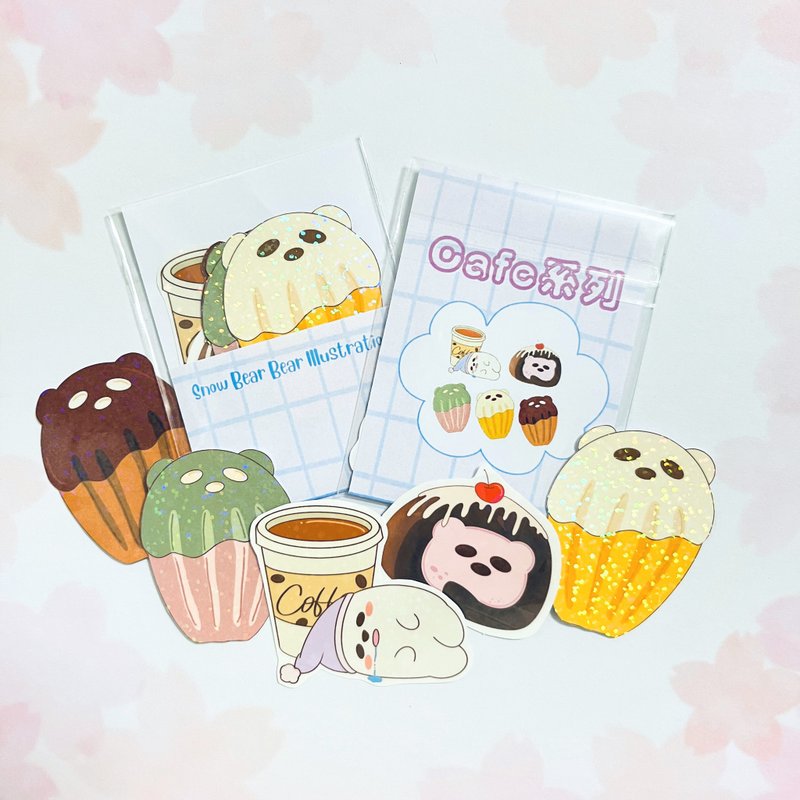 【雪啤啤食家系列】貼紙 | 咖啡室主題 貼紙組 - 貼紙 - 紙 多色