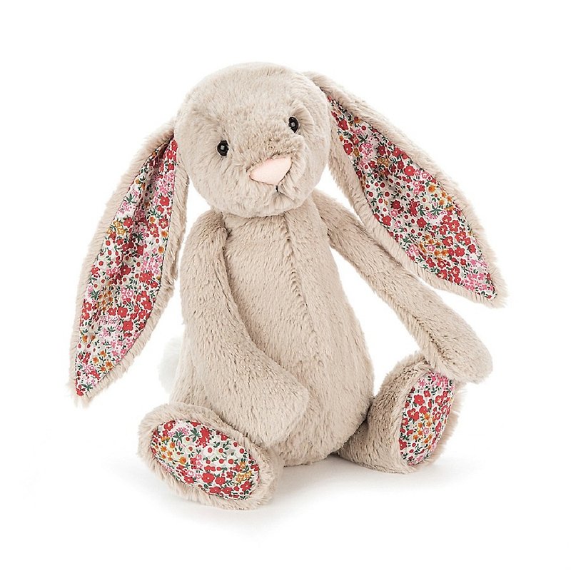 Jellycat Blossom Beige Bunny 36cm - ตุ๊กตา - เส้นใยสังเคราะห์ สีเทา