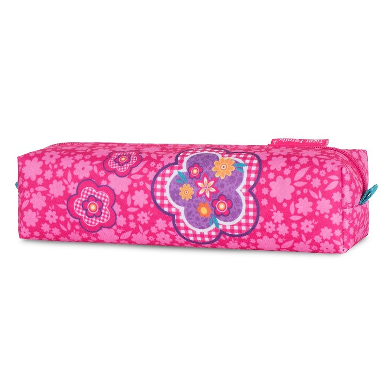 Tiger Family Little Aristocrat Simple Pencil Box - Pink Floral - Pencil Cases - Waterproof Material Pink
