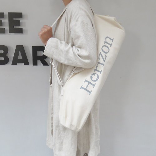 Horizon 台灣獨家代理 MIT純棉瑜珈墊束口背袋 | 台灣製造 | 瑜珈收納袋、防塵袋