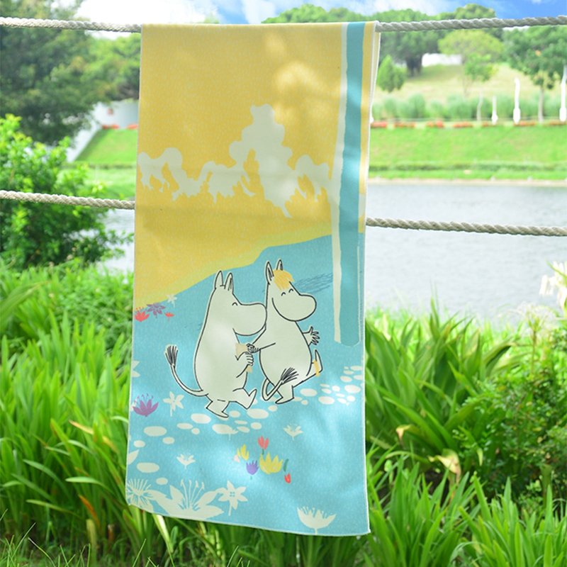 【Pinkoi x Moomin】HoldMe Self-Stick Hair Towel Set of 3, 100x37cm - ผ้าขนหนู - เส้นใยสังเคราะห์ หลากหลายสี