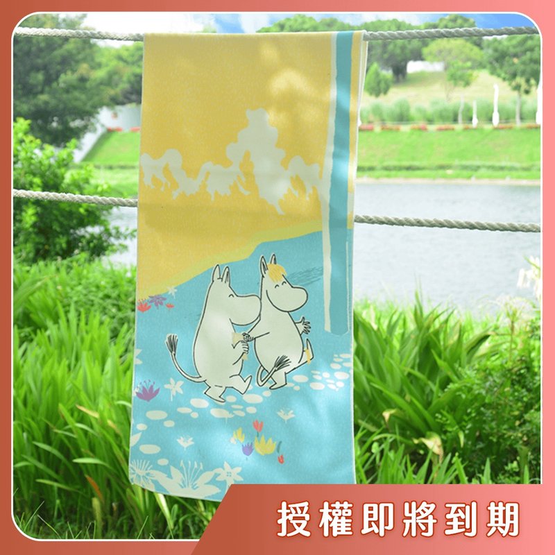 【Pinkoi x Moomin嚕嚕米】好好棉自黏擦髮巾3件組 寬版L 100x37c - 毛巾/浴巾 - 聚酯纖維 多色