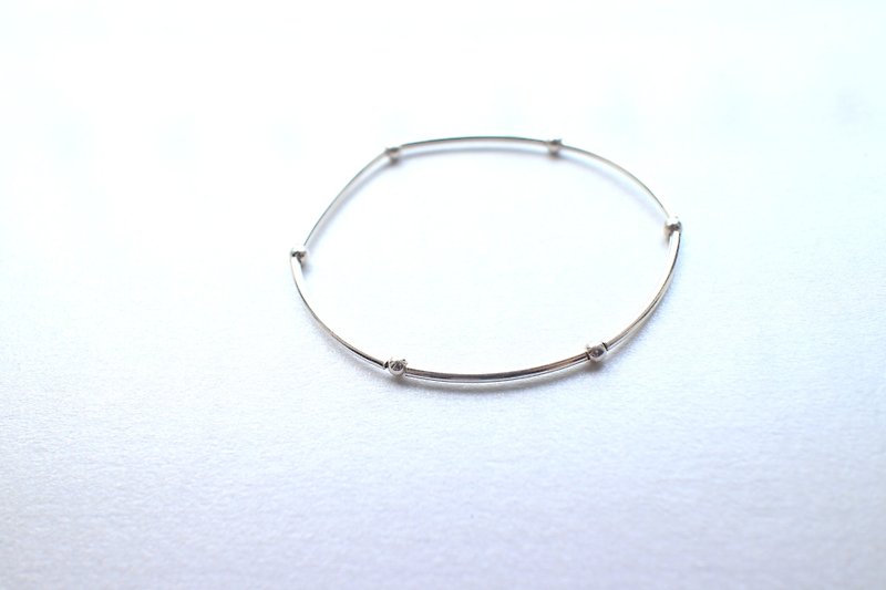 Little circles- Silver handmade bracelet - Bracelets - Sterling Silver Silver