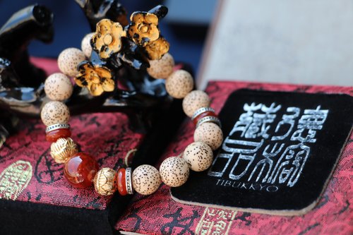 TIBUKKYO德榕藏品 精品星月菩提手珠 10mm圓珠 客製化串珠設計 佛珠念珠設計 紅玉髓