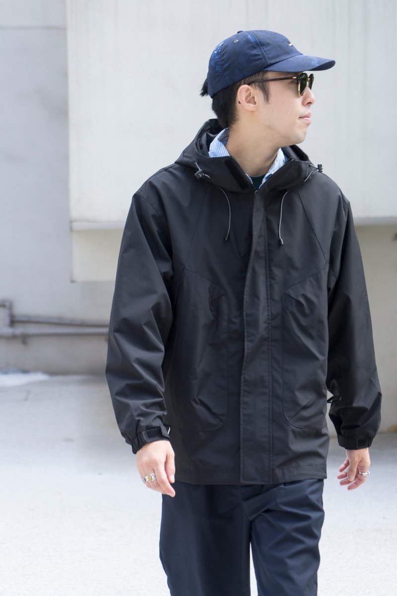 OUTER 秋冬戶外防風外套 日系潮流拉鏈連帽風衣夾克Cityboy - 男夾克/外套 - 聚酯纖維 多色
