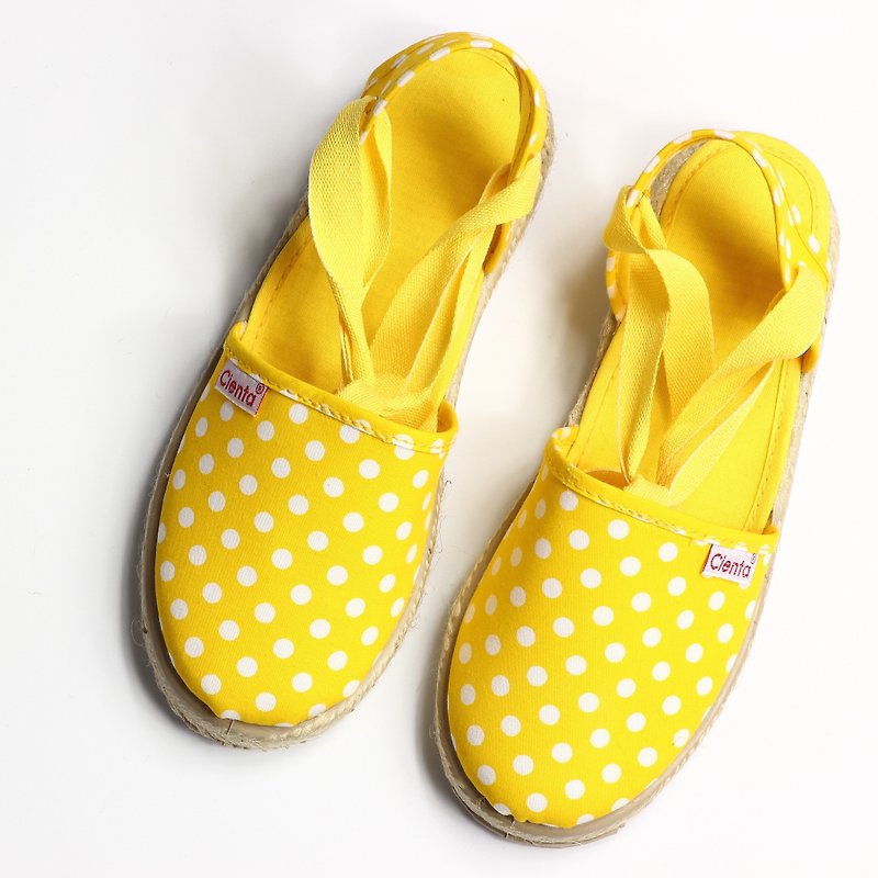 Spanish national canvas shoes CIENTA 41088 04 yellow children, children size - Kids' Shoes - Cotton & Hemp Yellow