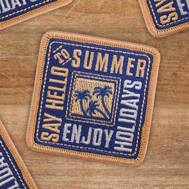 【去走走刺繡布貼】Say Hello To Summer - 編織/刺繡/羊毛氈/縫紉 - 繡線 