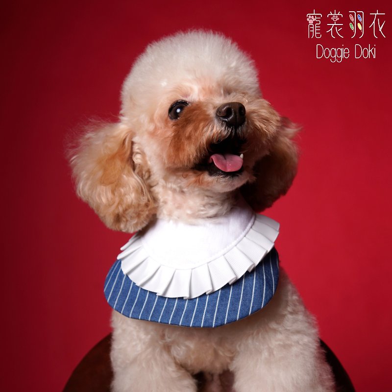 寵裳羽衣 Doggie Doki - Alisa Scarf - ชุดสัตว์เลี้ยง - ผ้าฝ้าย/ผ้าลินิน สีม่วง