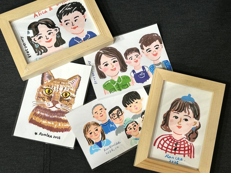 手繪似顏繪客製 - 似顏繪/客製畫 - 紙 