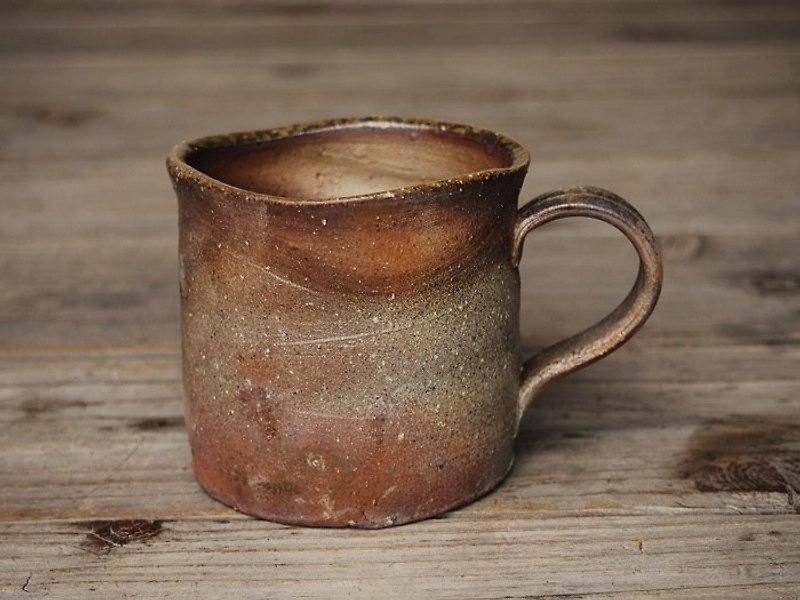 Bizen coffee cup _c3-030 - Mugs - Pottery Brown