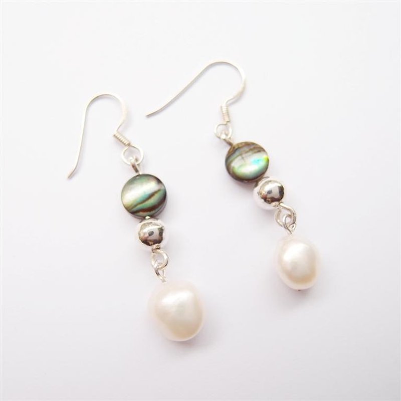 Irregularly shaped pearl earrings - Earrings & Clip-ons - Gemstone 