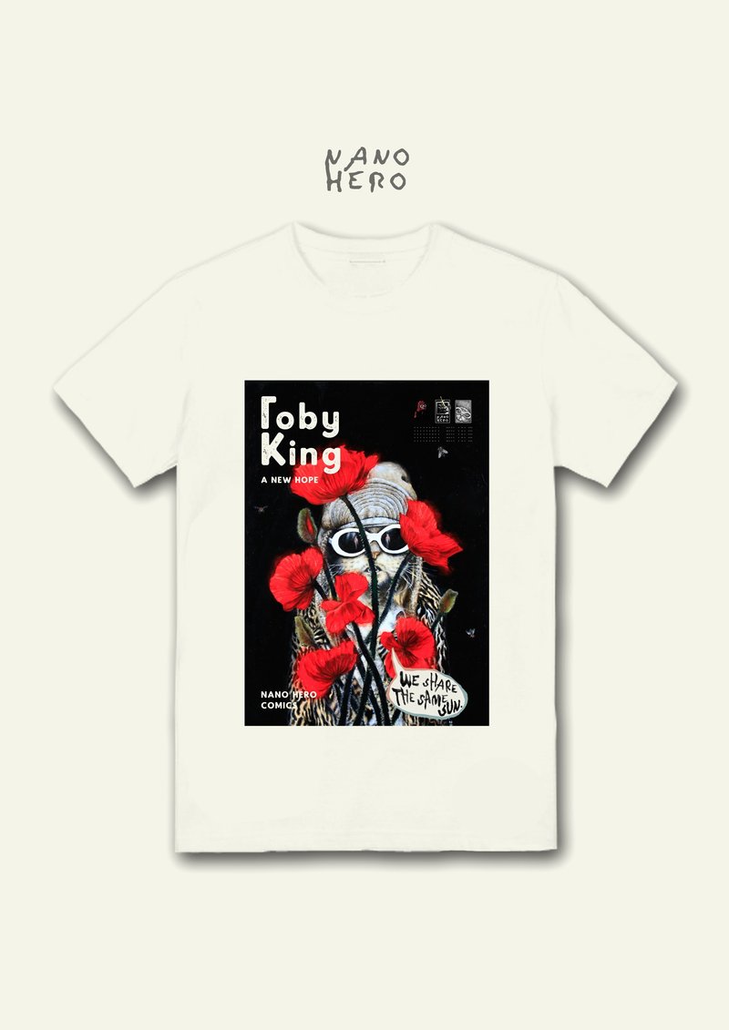 page0罌粟花版 T-shirt T恤 NANO HERO漫畫T - 男 T 恤 - 棉．麻 多色