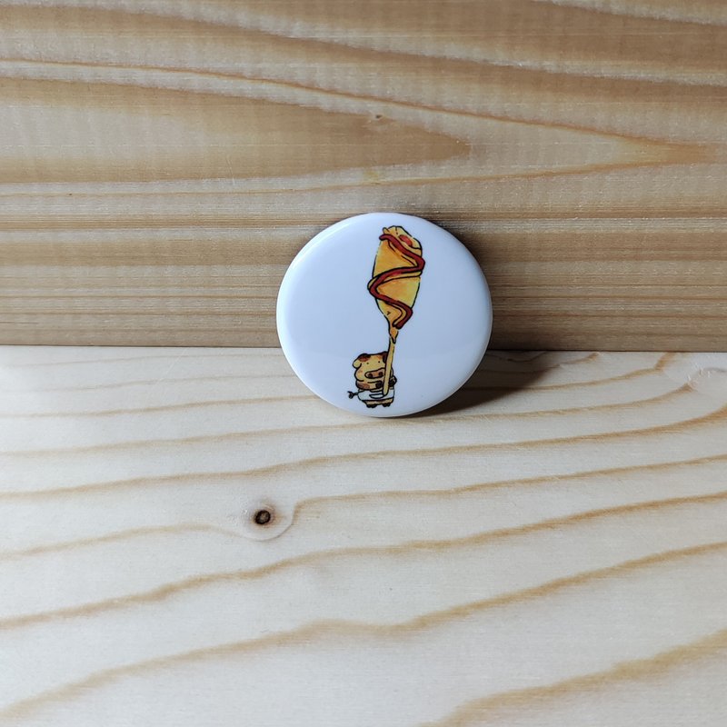 Badge/Pin/Emblem Pig Hot Dog - เข็มกลัด/พิน - วัสดุอื่นๆ หลากหลายสี