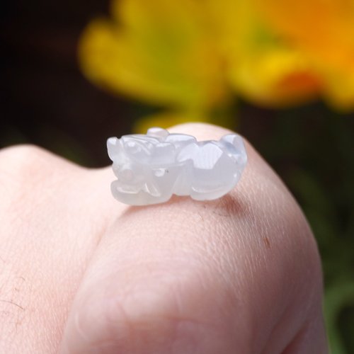瓔珞珠寶盒 E.L.Jewelry Box 【招財神獸】冰種翡翠小貔貅擺飾 | 天然緬甸玉翡翠A貨 |送禮