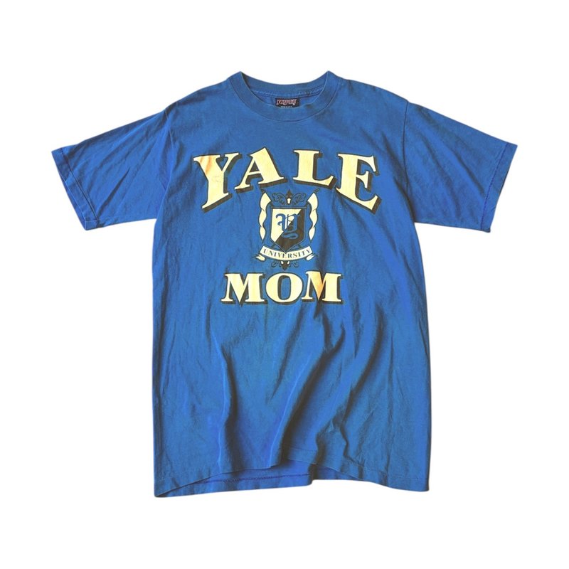美國古著 YALE MOM T-shirt - 男 T 恤 - 棉．麻 