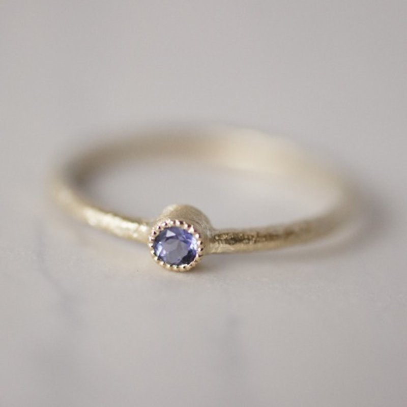Tanzanite birthstone ring [R050K10TZ] - 戒指 - 寶石 