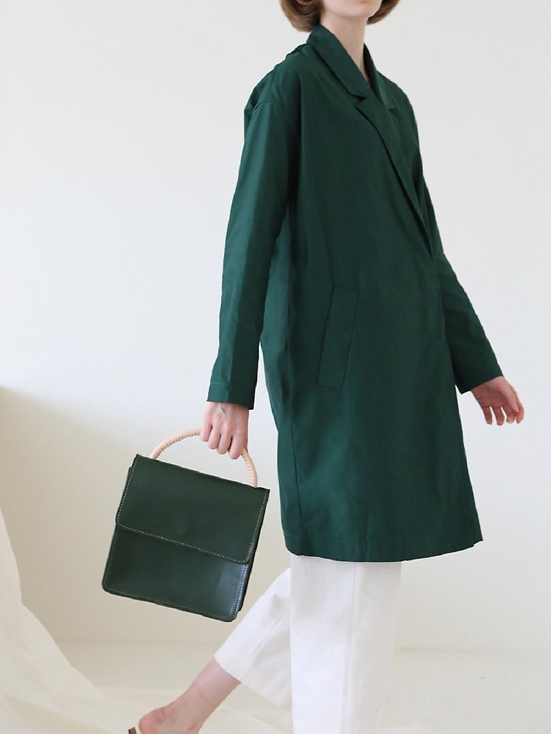 JOYDIVISION simple retro wear bag leather vegetable tanned female bag clutch bag - กระเป๋าคลัทช์ - หนังแท้ 