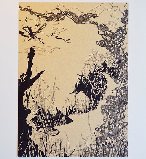 Daphne H.C. Shen 花草 植物 故事 人物 獨特原創 手繪插畫