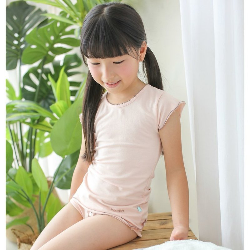 Comfortable Elastic Short Sleeve Top-Pink - Tops & T-Shirts - Cotton & Hemp Pink