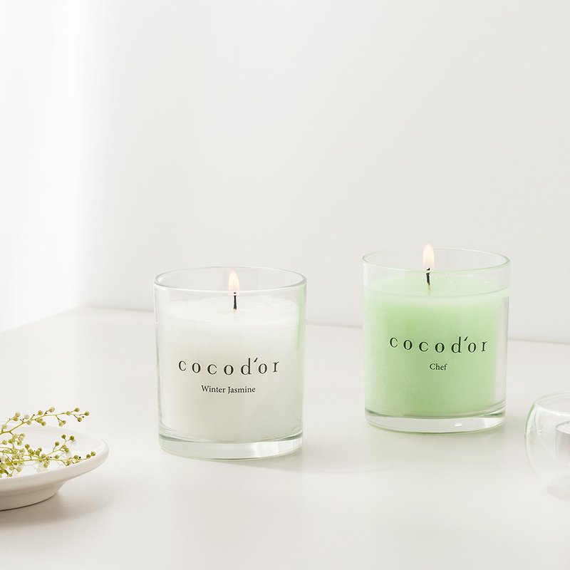 cocodor scented candle 170g-window breeze Open Window - Candles & Candle Holders - Glass White