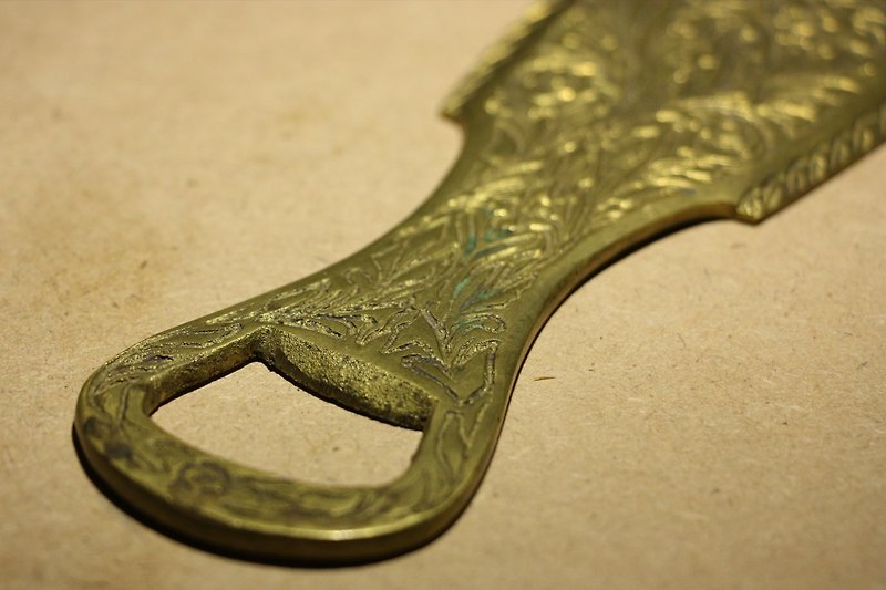A rare large-size fish-shaped bottle opener made of old copper from the Netherlands - Bottle & Can Openers - Copper & Brass Gold