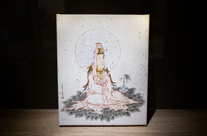 [Oriental Art x Buddha Painting] Avalokitesvara Series C - giclee limited frameless prints - กรอบรูป - วัสดุอื่นๆ ขาว