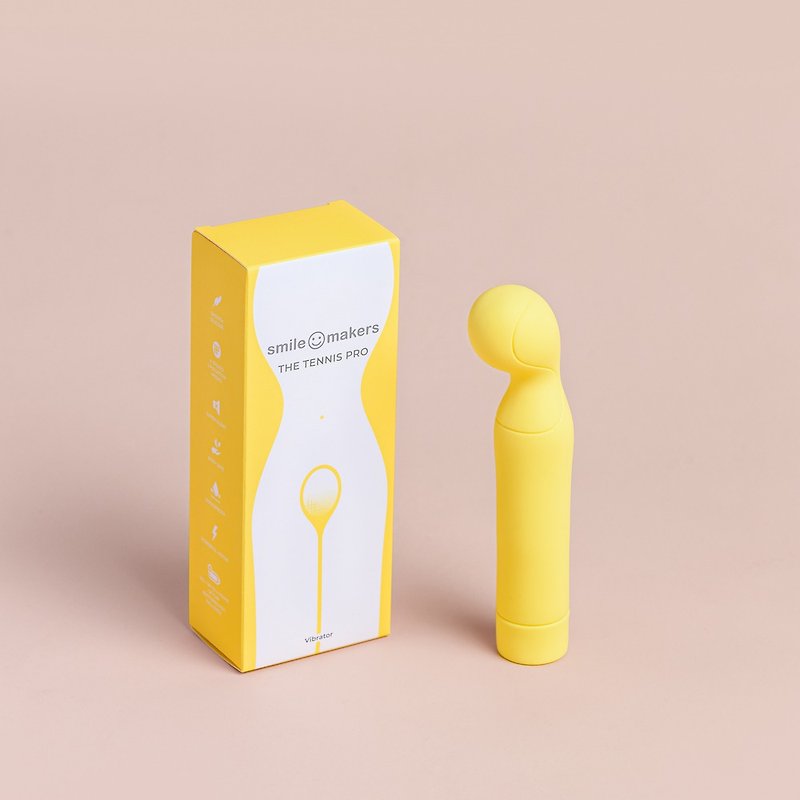 Smile Makers Tennis Coach Pro-Female Sexy Massage Stick for G-Spot - Adult Products - Silicone Yellow