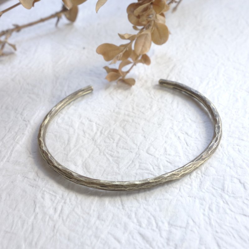 Round forging Bronze bracelet knock - Bracelets - Other Metals Gold