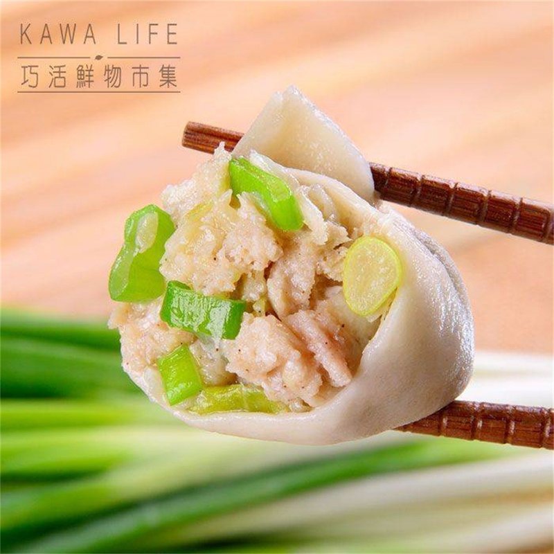 [Heqiao Xianxian] Energy Pig Three-Star Green Onion Handmade Dumplings 30g/25 pieces/packed for 999 and free ice pack - Prepared Foods - Fresh Ingredients 