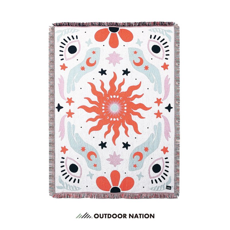 Outdoor Nation戶外萬用毯/ 加長版/ 占星旅人 - 露營用品 - 棉．麻 