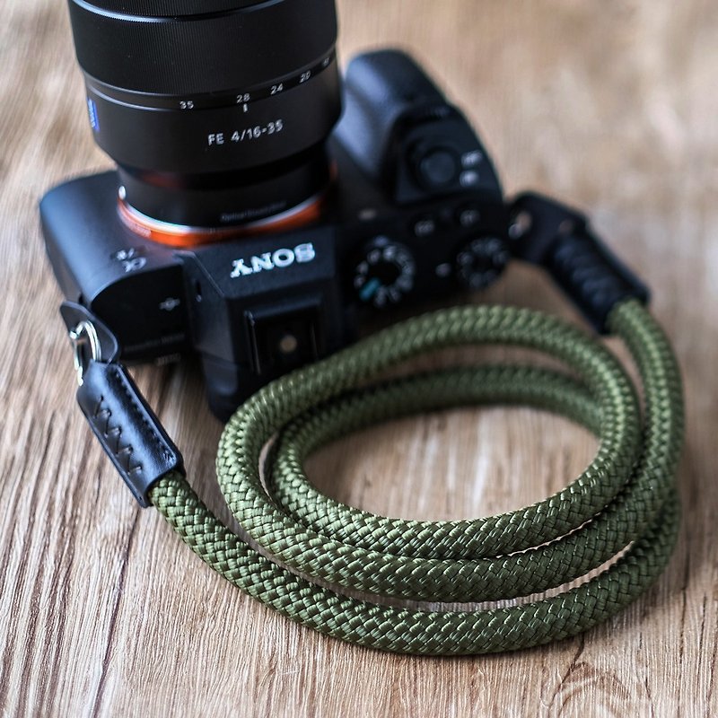 Army Green Rope Camera Strap - ขาตั้งกล้อง - ไนลอน สีเขียว