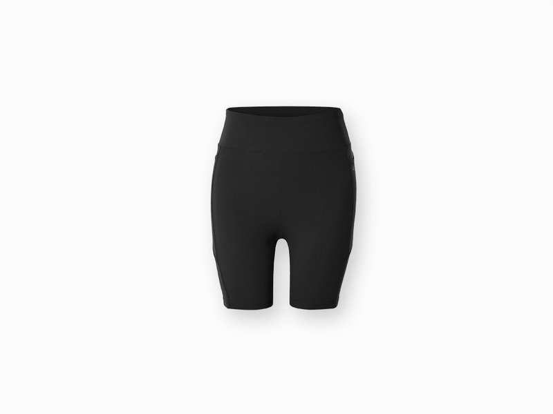 【JinOxy】Plus Ultra Biker Cycling Pants Black - Women's Yoga Apparel - Polyester 