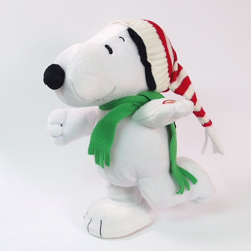 Snoopy fluff - Christmas slide (will move) - ตุ๊กตา - วัสดุอื่นๆ ขาว