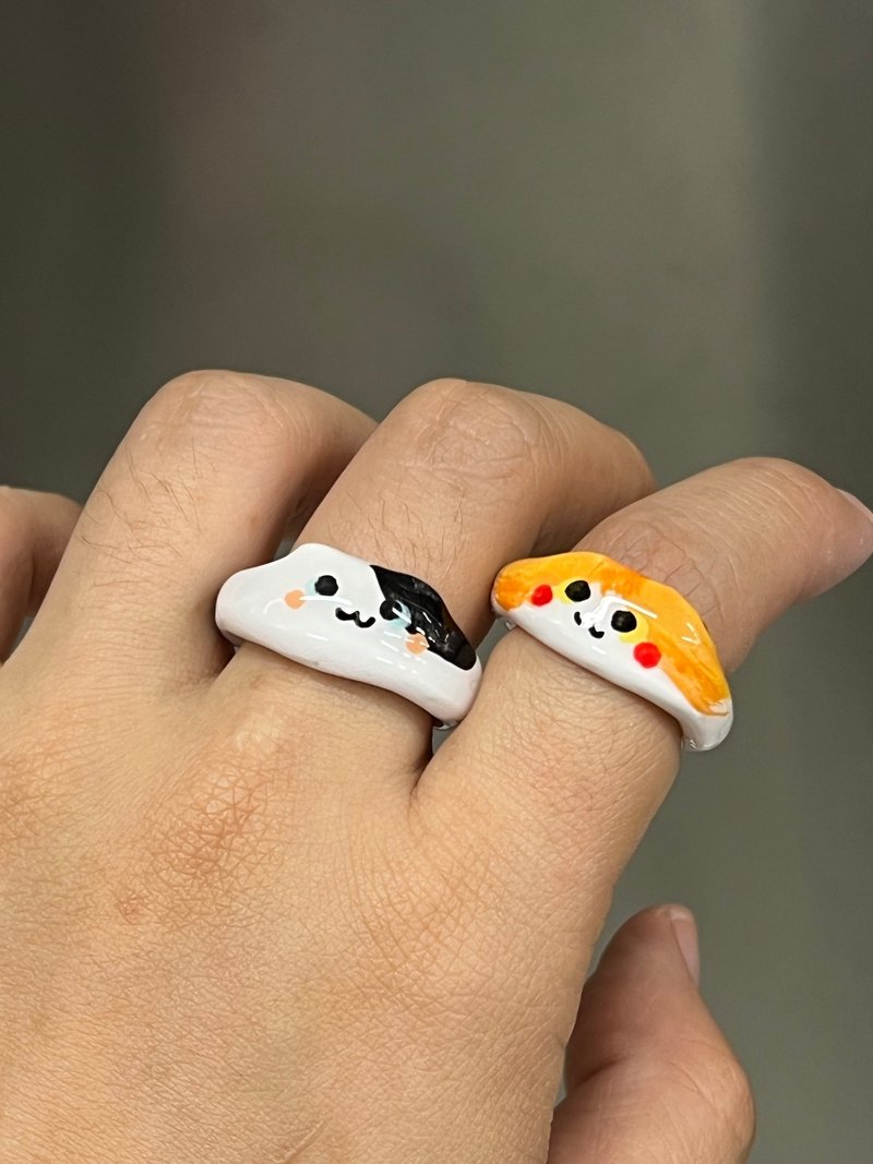 Cat ring, Polymerclay ring - General Rings - Clay 