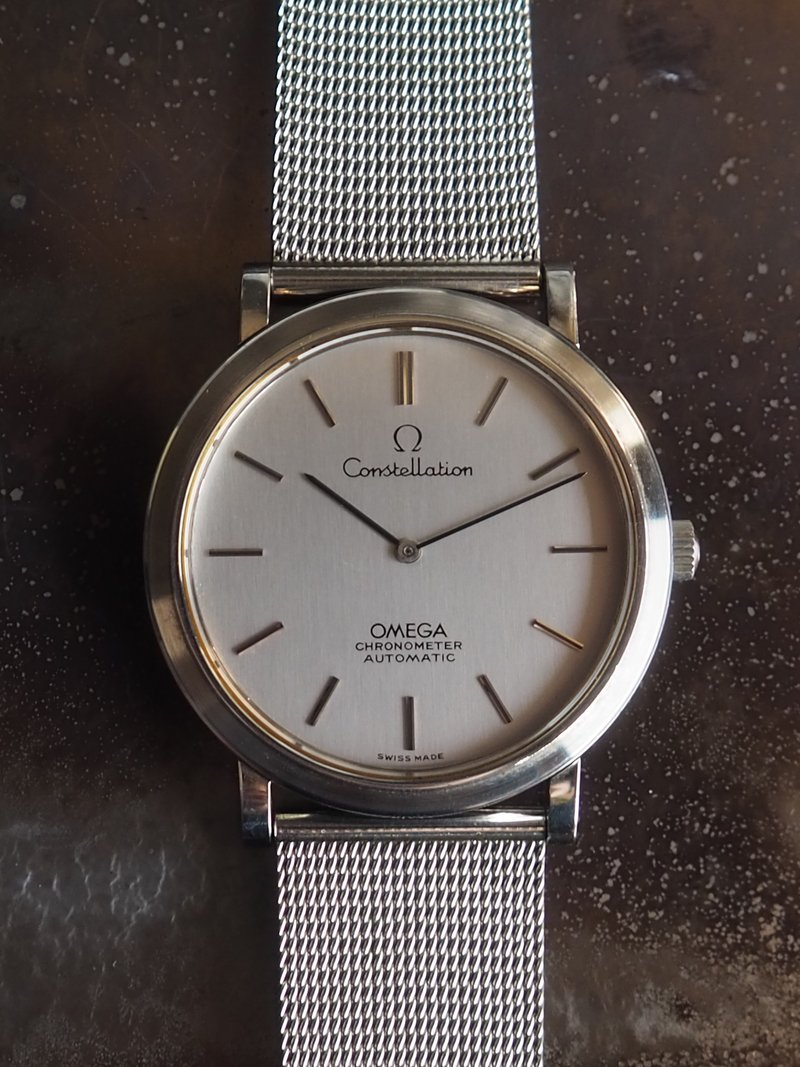 OMEGA Constellation Watch Silver Stainless Steel Men's Unisex Vintage - Men's & Unisex Watches - Stainless Steel Silver