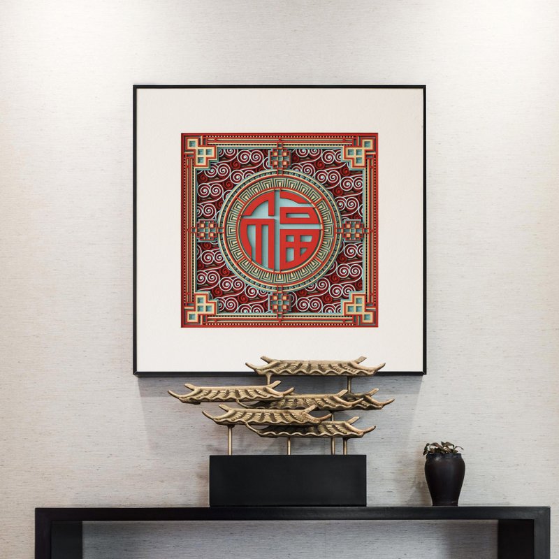 STEREOWOOD Blessing Multi-Layer Wall Art, Living Room Decor, Mandala Laser Cut - ตกแต่งผนัง - ไม้ 