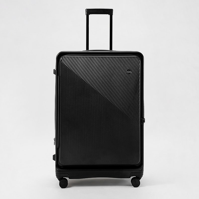 【預購】Dreamin Inno系列 24吋前開式行李箱/旅行箱-曜石黑 - 行李箱/旅行袋 - 塑膠 黑色
