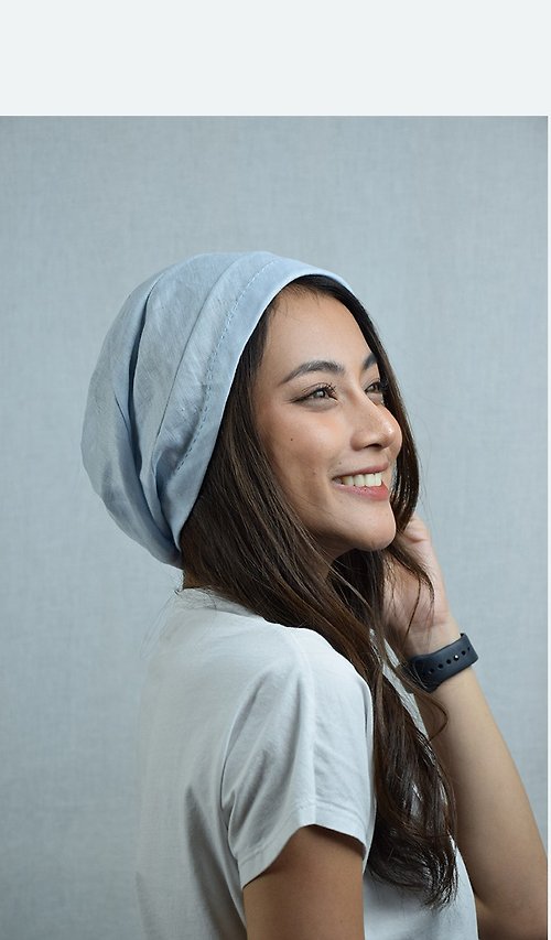 syryn Summer Hiding Ripple Slouchy Beanie Collection Thin Japanese Linen-Cotton Blend