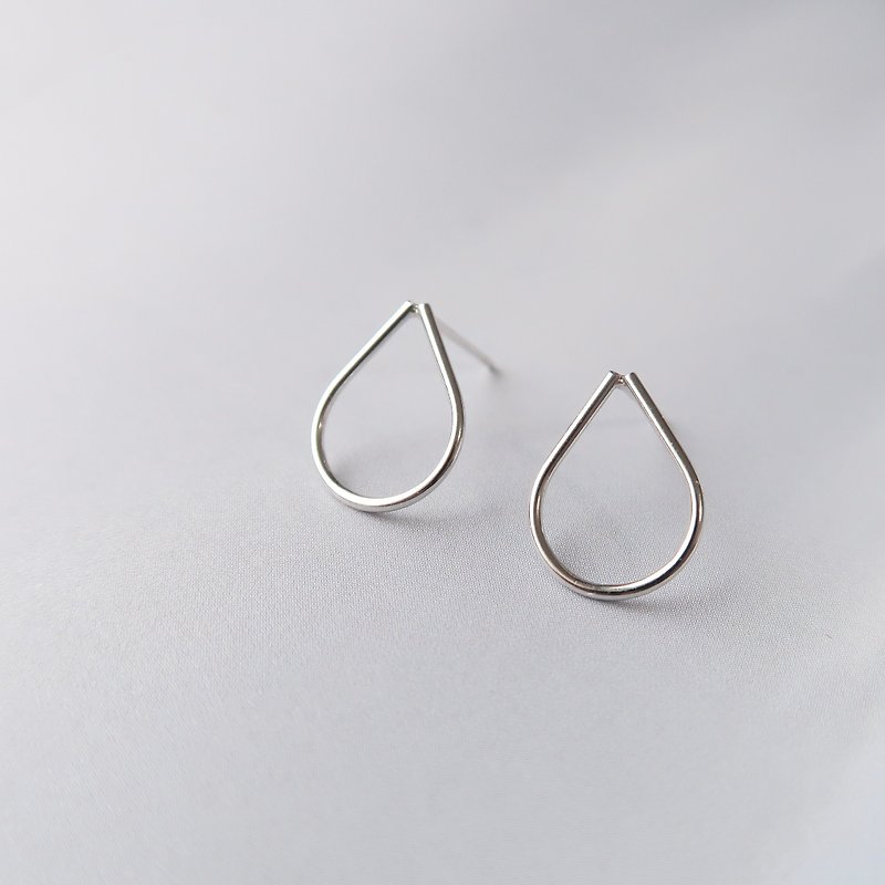 / Shang Shan Ruo Shui/ 925 Sterling Silver Earrings - Earrings & Clip-ons - Sterling Silver Silver