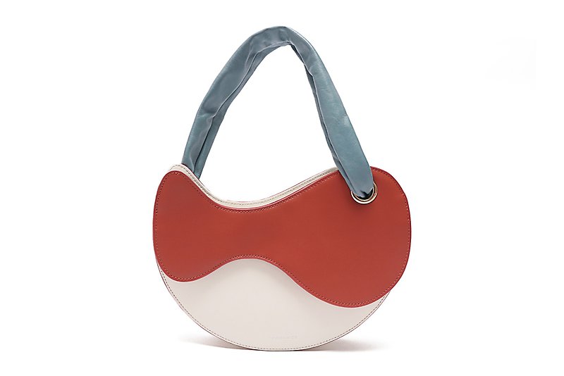 Femance Flow 紅 魚形 手提包 側背包 原創設計 小眾品牌 - 手袋/手提袋 - 真皮 紅色