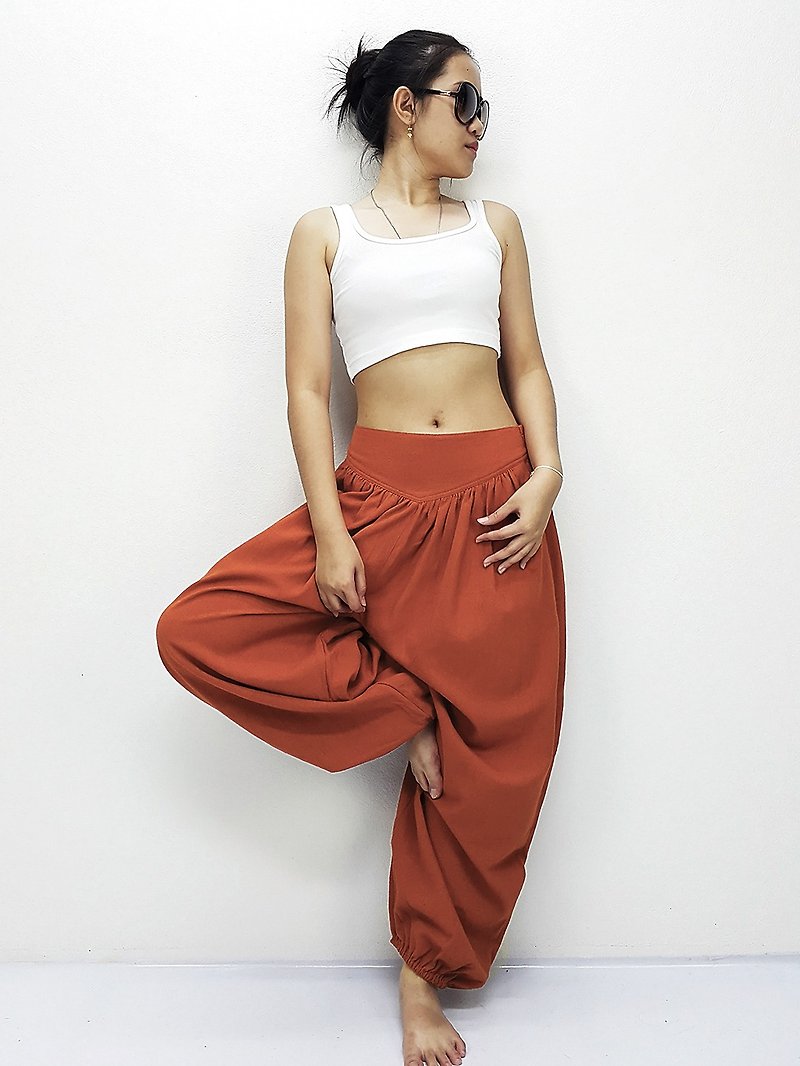 Thai Women Pants Organic Clothing Aladdin Pants Cotton Pants Comfy Trouser - Women's Pants - Cotton & Hemp Multicolor