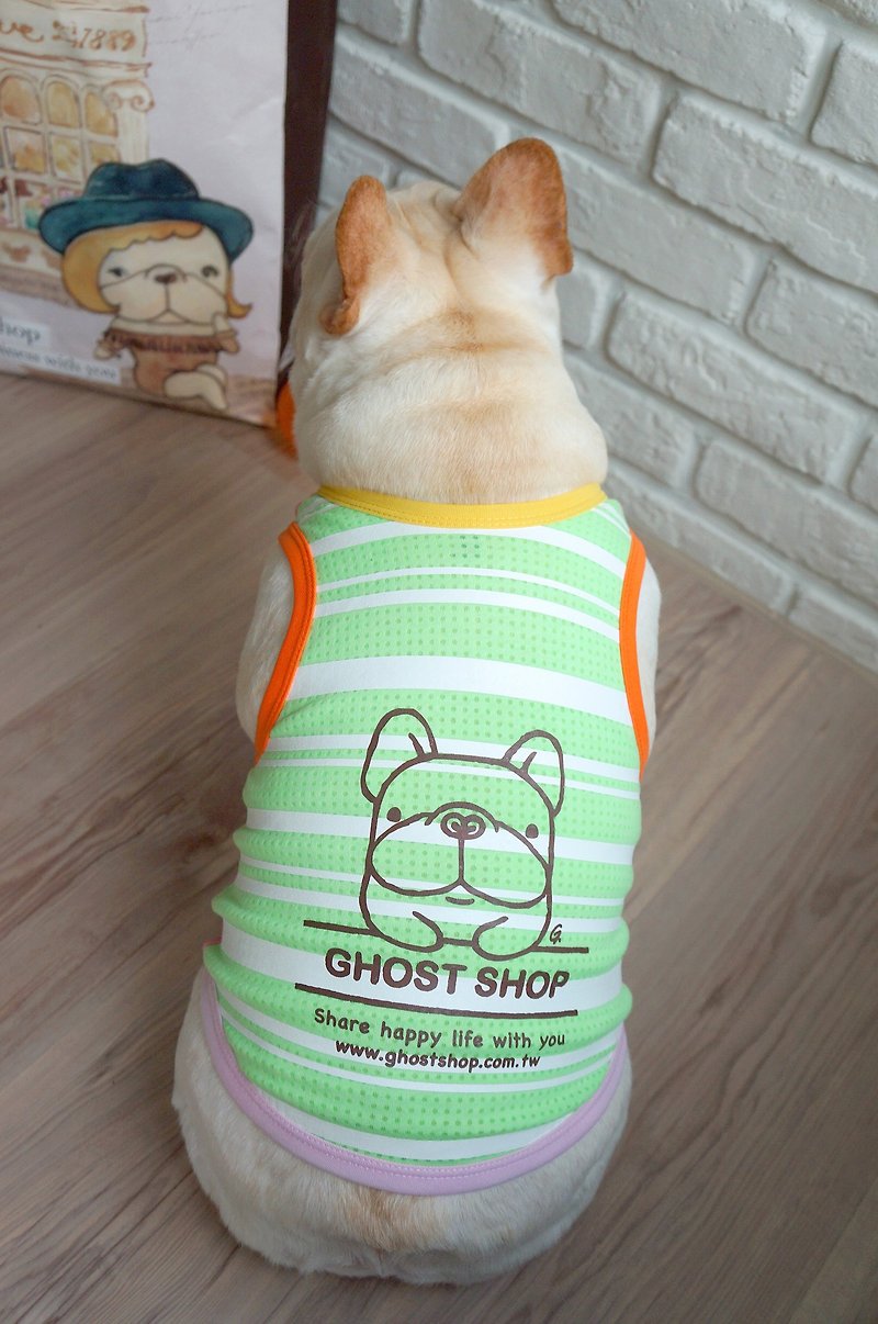Pet Sports Vest-I am Fubao M - Clothing & Accessories - Cotton & Hemp Green