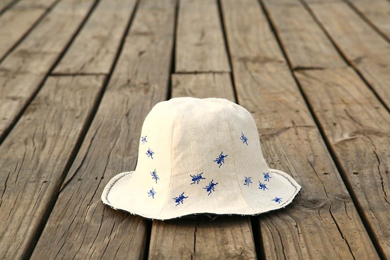 [Micro-Japanese style match - Ant road] double-sided flower fisherman hat - หมวก - ผ้าฝ้าย/ผ้าลินิน 