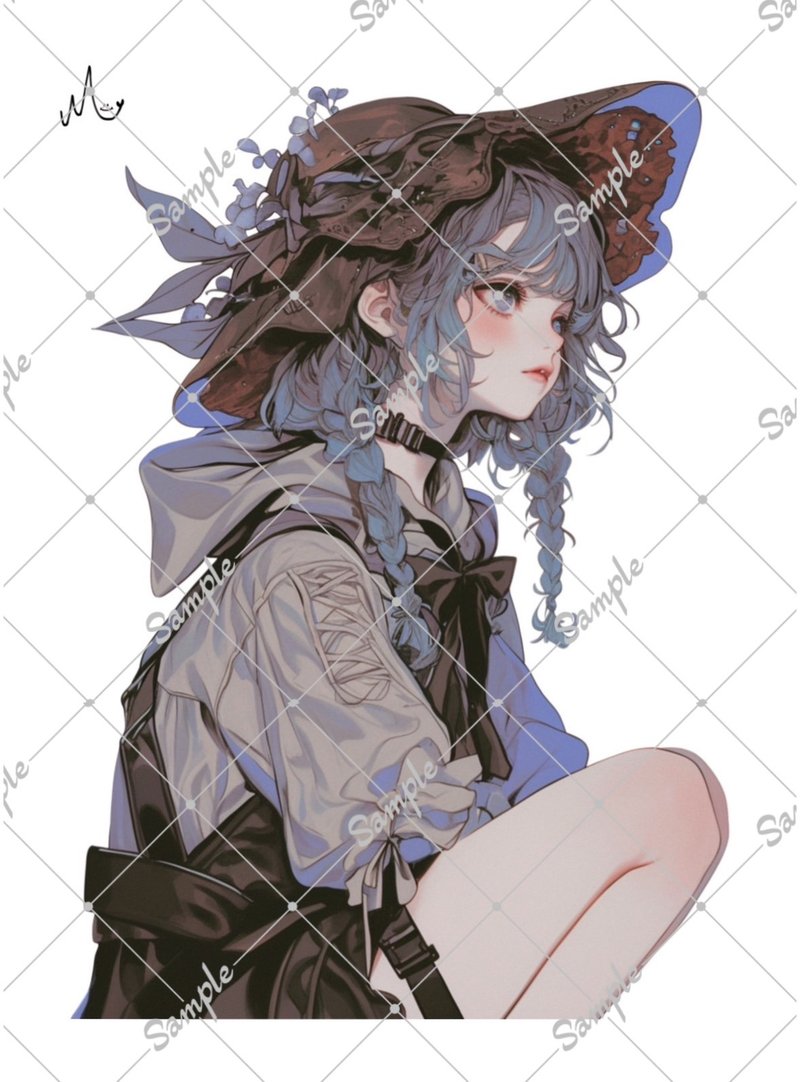 オリジナル人物ステッカー - 貼紙 - 紙 