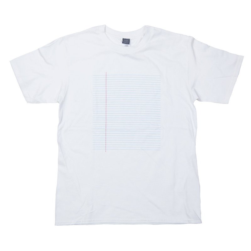 Foreign notebook print T-shirt Unisex S ~ XXXL / Ladies S ~ L size Tcollector - Women's T-Shirts - Cotton & Hemp White