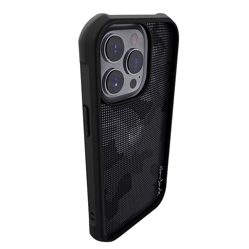 NavJack【Fun Series】│iPhone 13 Dual Lens (6.1 inch) 4H Military Standard Shockproof Case - เคส/ซองมือถือ - พลาสติก สีดำ
