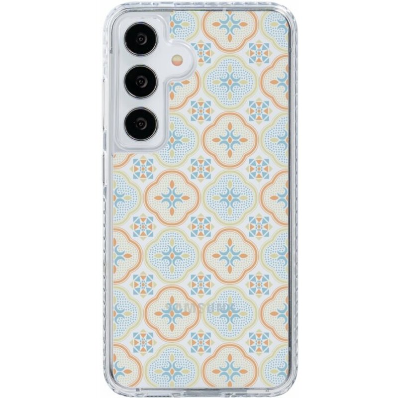 【預購】三星手機殼/Samsung Galaxy S24系列/玻璃海棠/暖陽甜杏 - 手機殼/手機套 - 其他材質 橘色