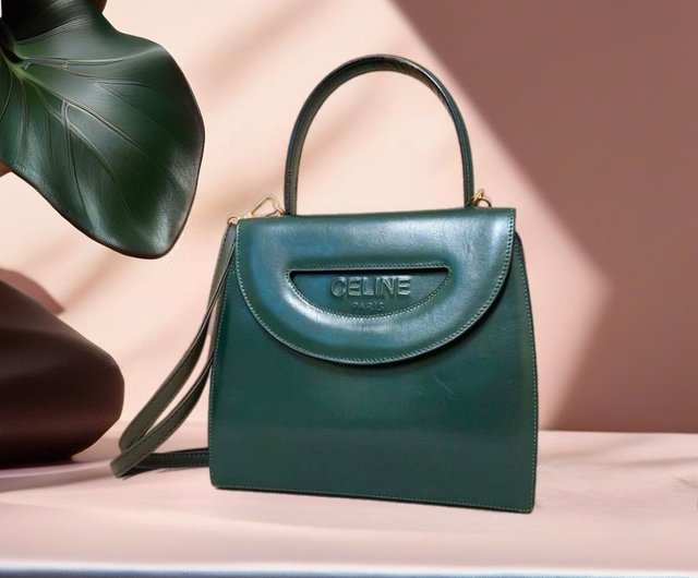 CÉLINE オリーブグリーン ハンドバッグ